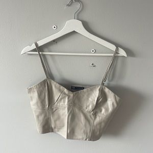 Zara leather top